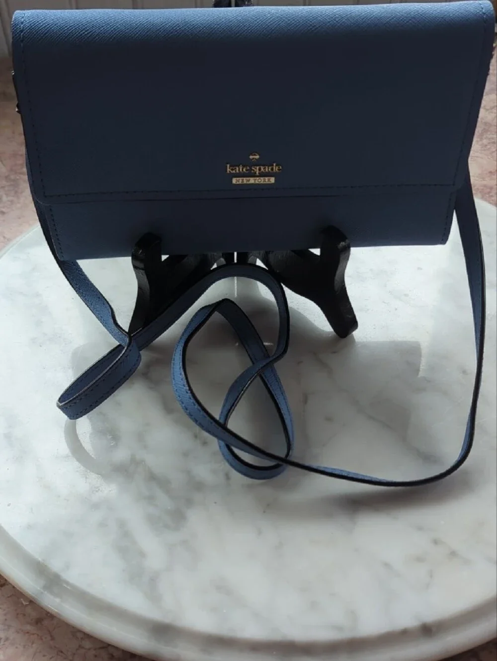 kate spade blue saffiano