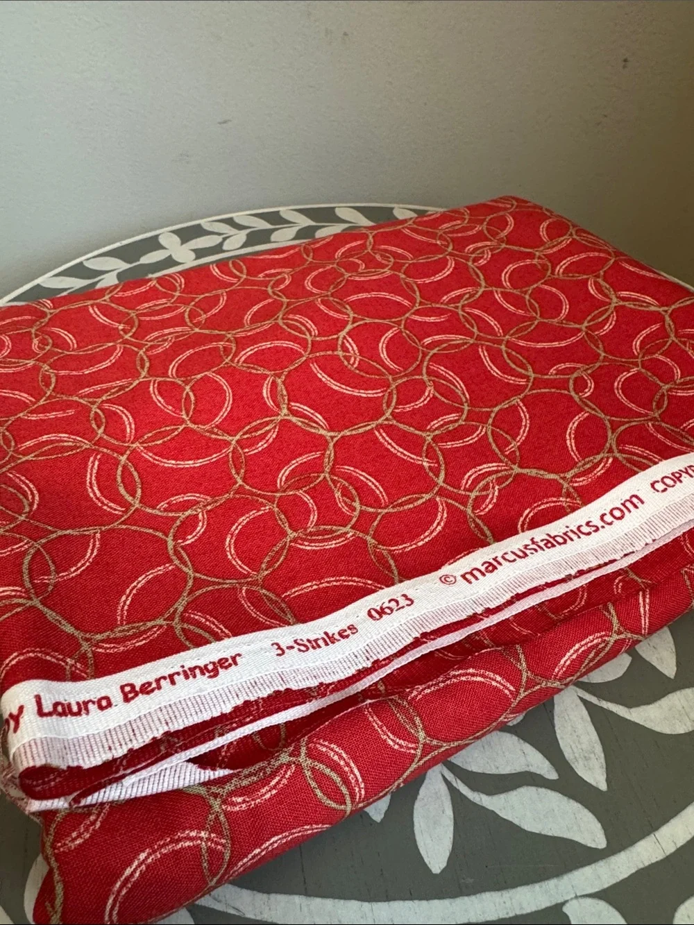 Marcus Fabrics red cotton