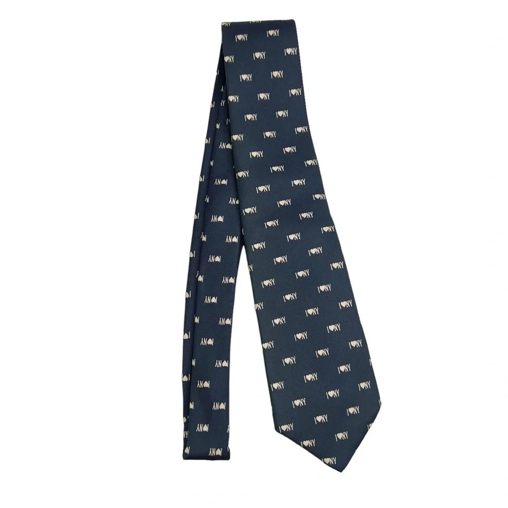 I Love NY Navy Blue Roberto Capucci Silk Men’s Necktie