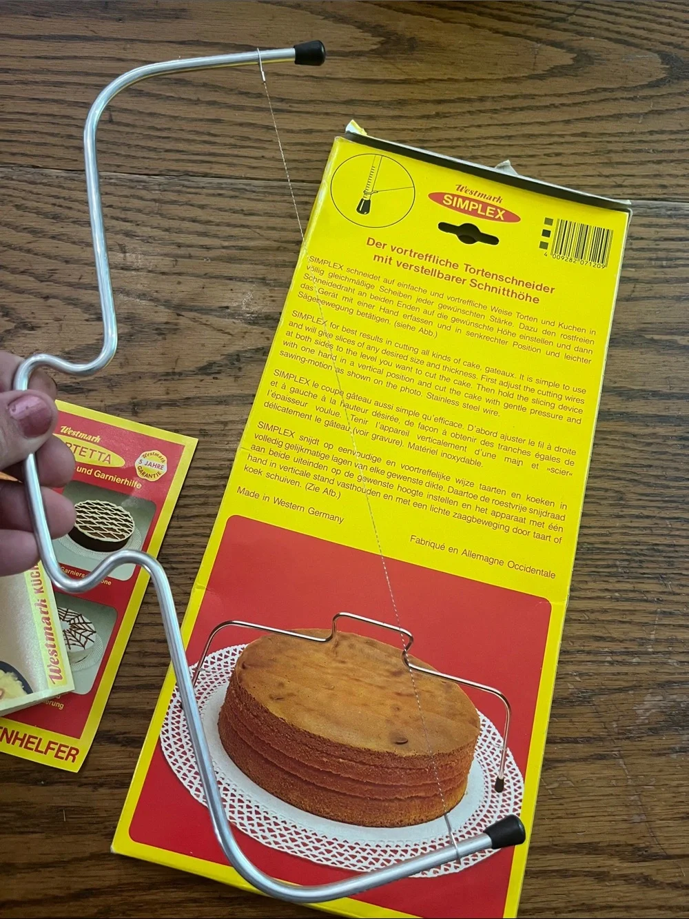 Westmark vintage cake slicer simplex cake