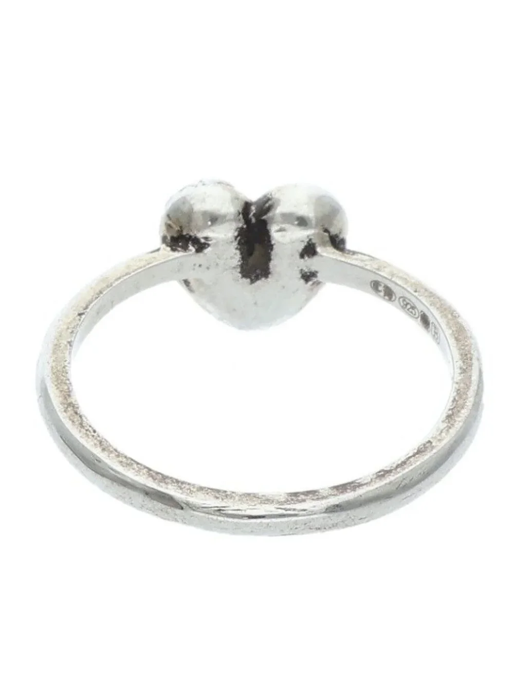 Chrome Hearts Bubblgm Heart Bubble Gum Silver Ring