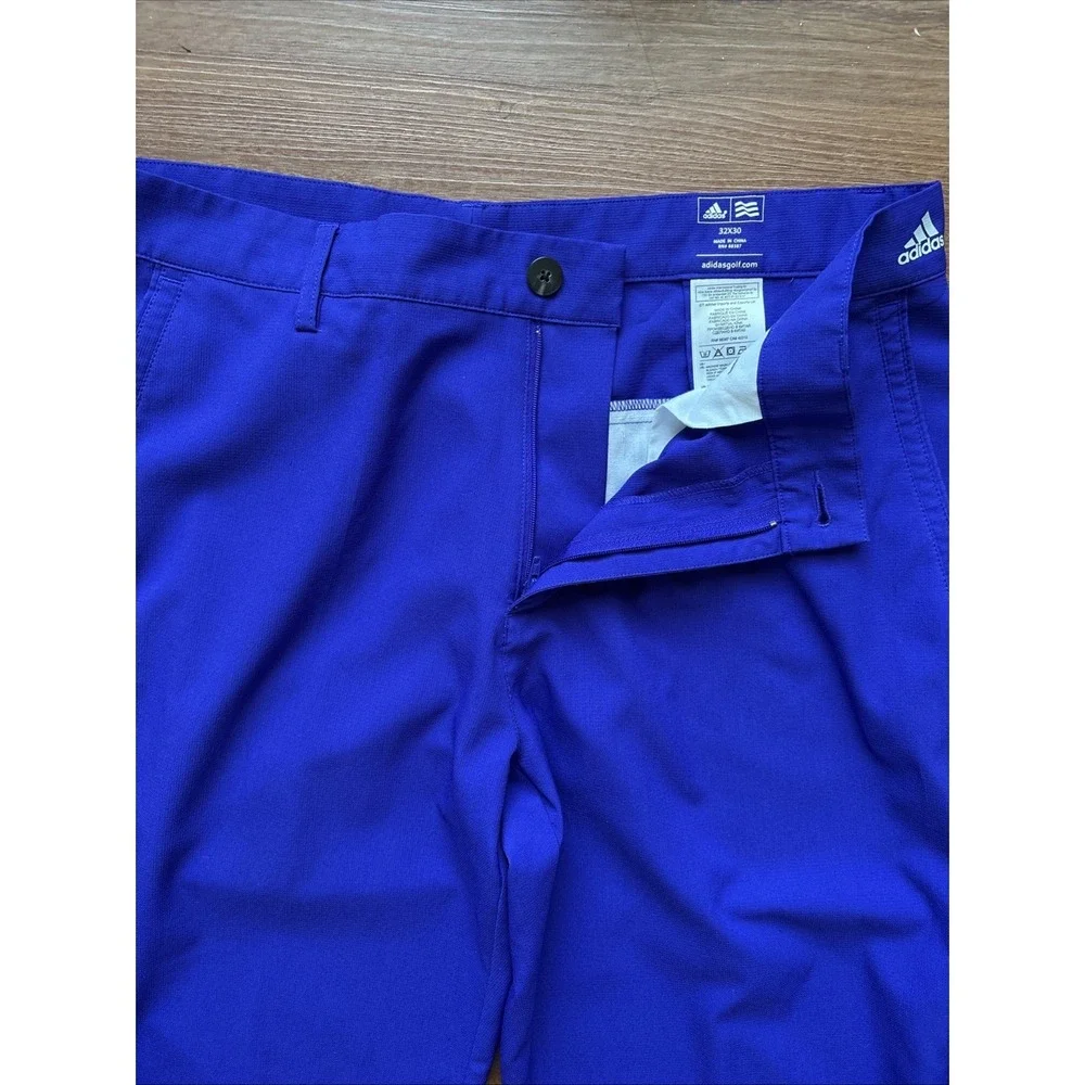Adidas Golf Men's Performance Pants 32x30 Royal Purple Flat Front Athletic