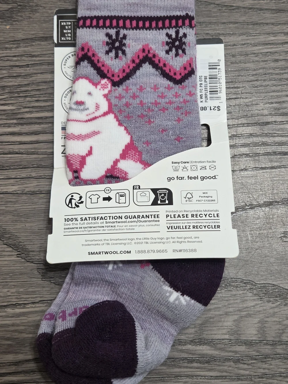Smartwool size xs