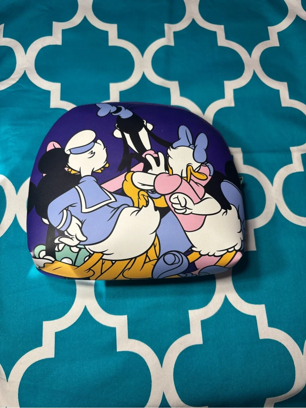 New Disney Purple Character Cosmetic Pouch Makeup Bag