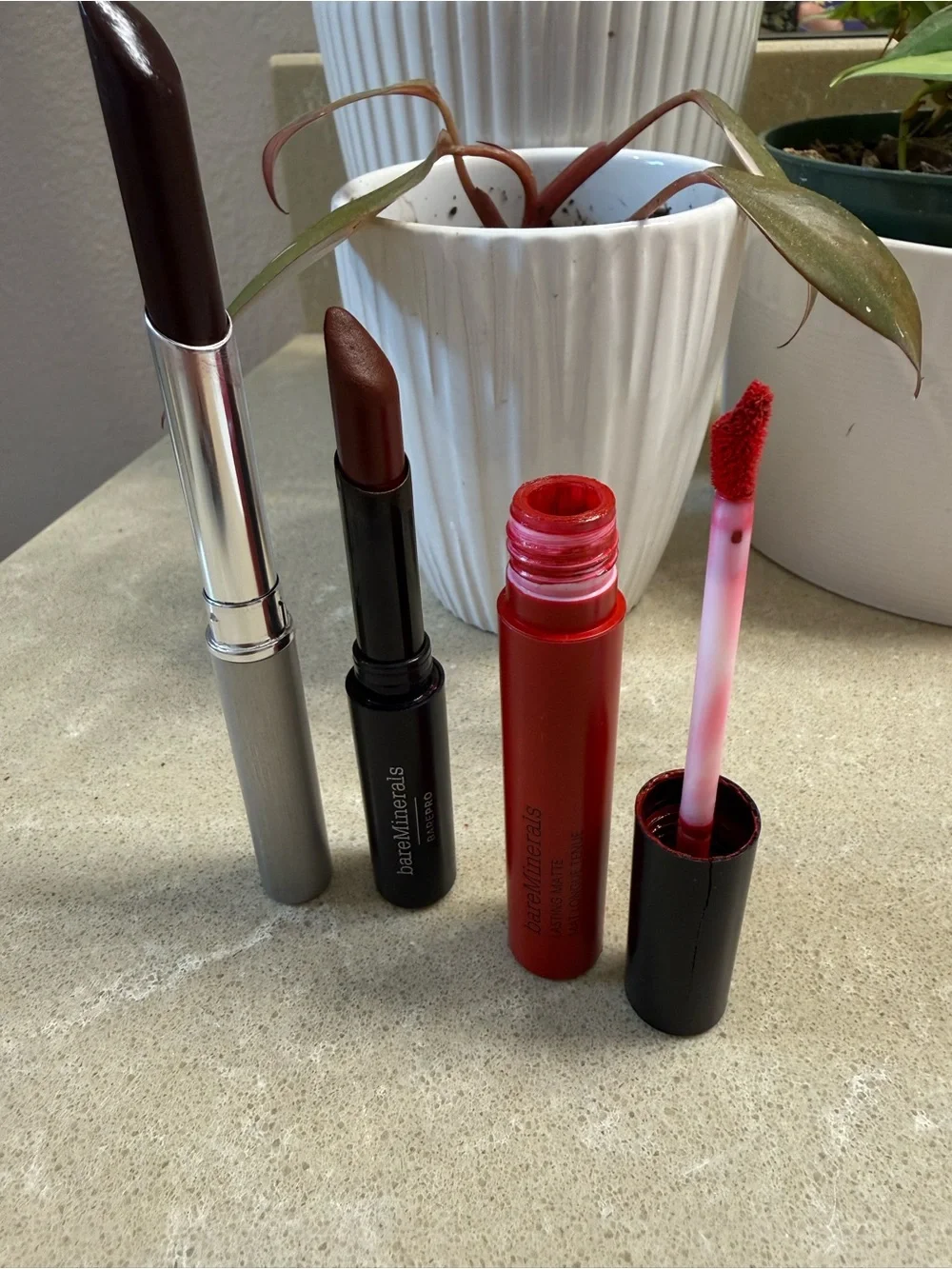 bareMinerals clinique lipstick
