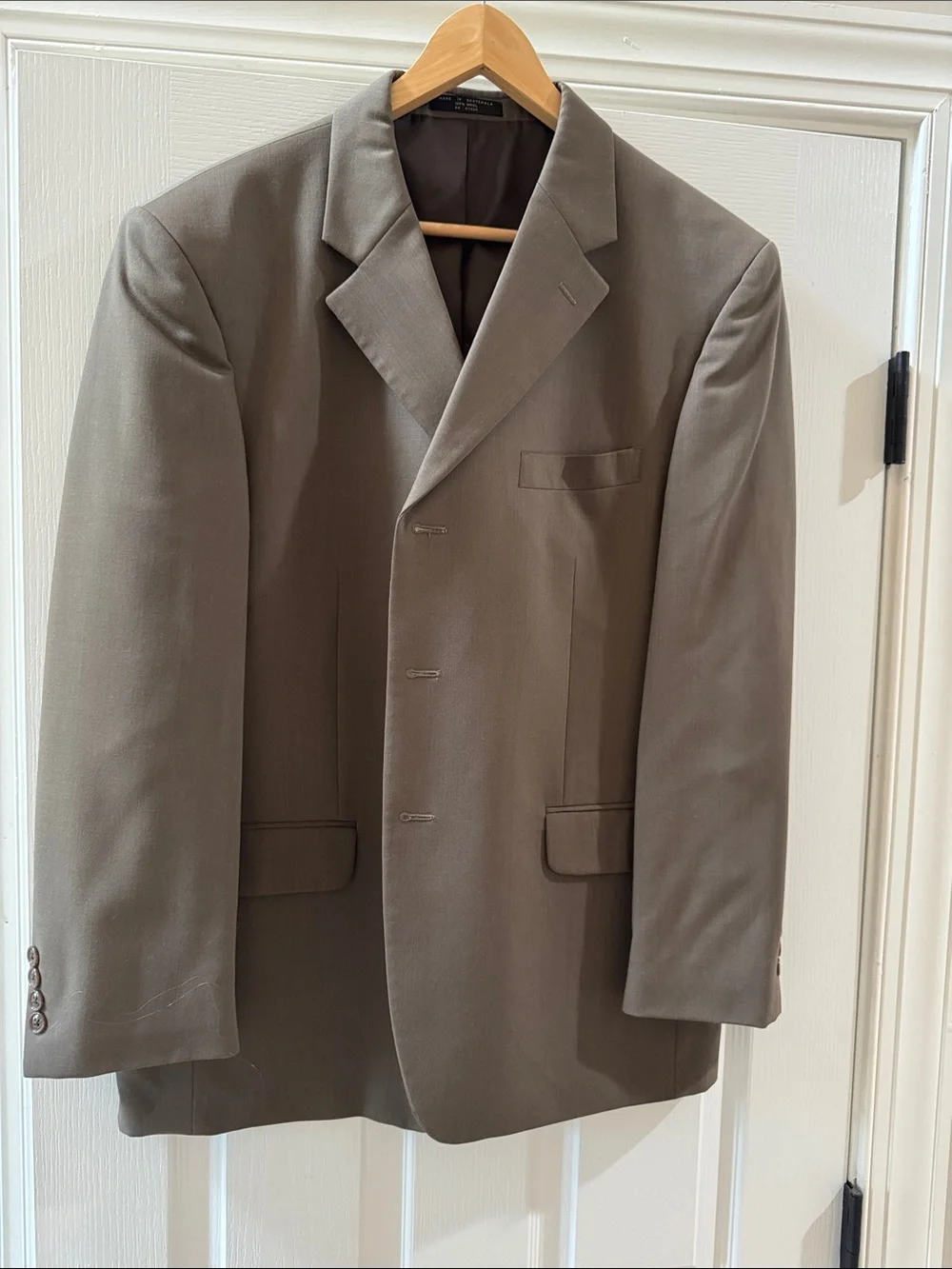 Jones New York Men's Taupe Single-Breasted Blazer
