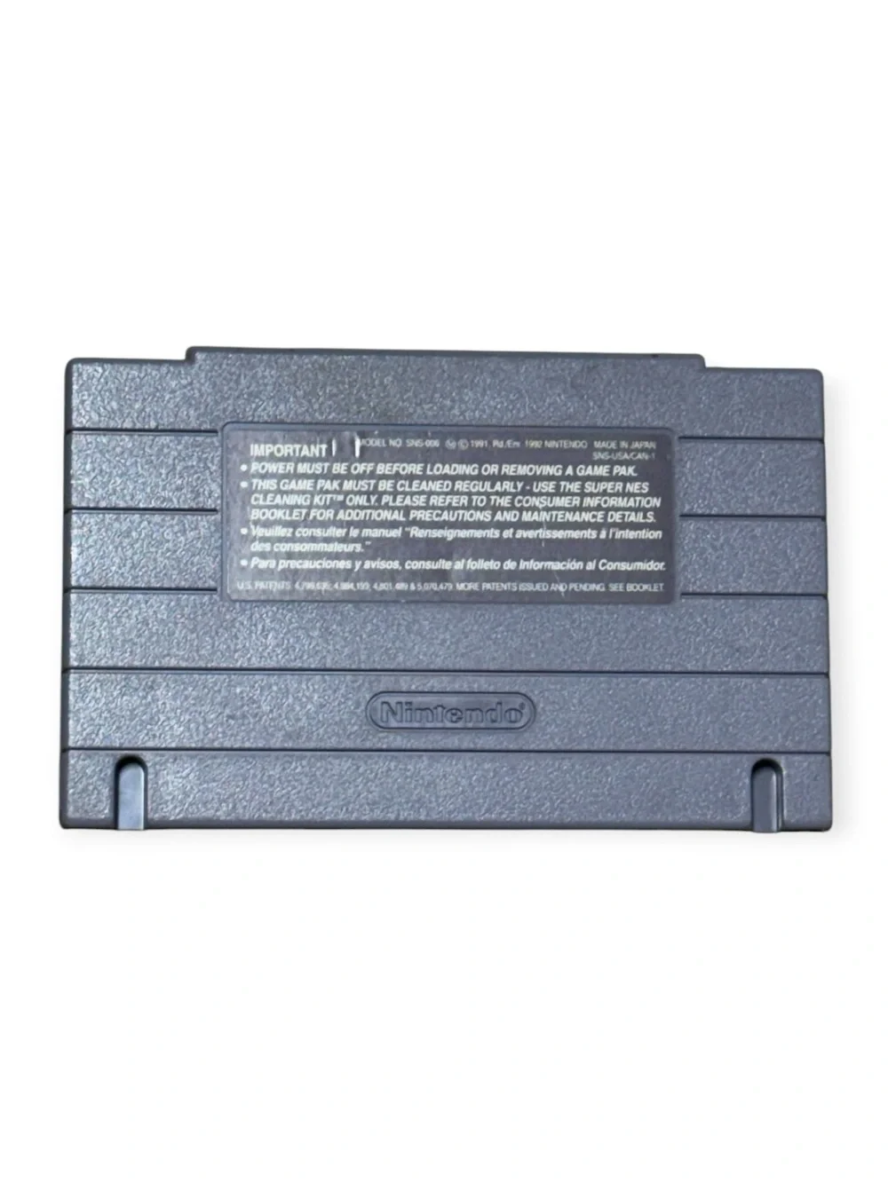 Nintendo official cartridge