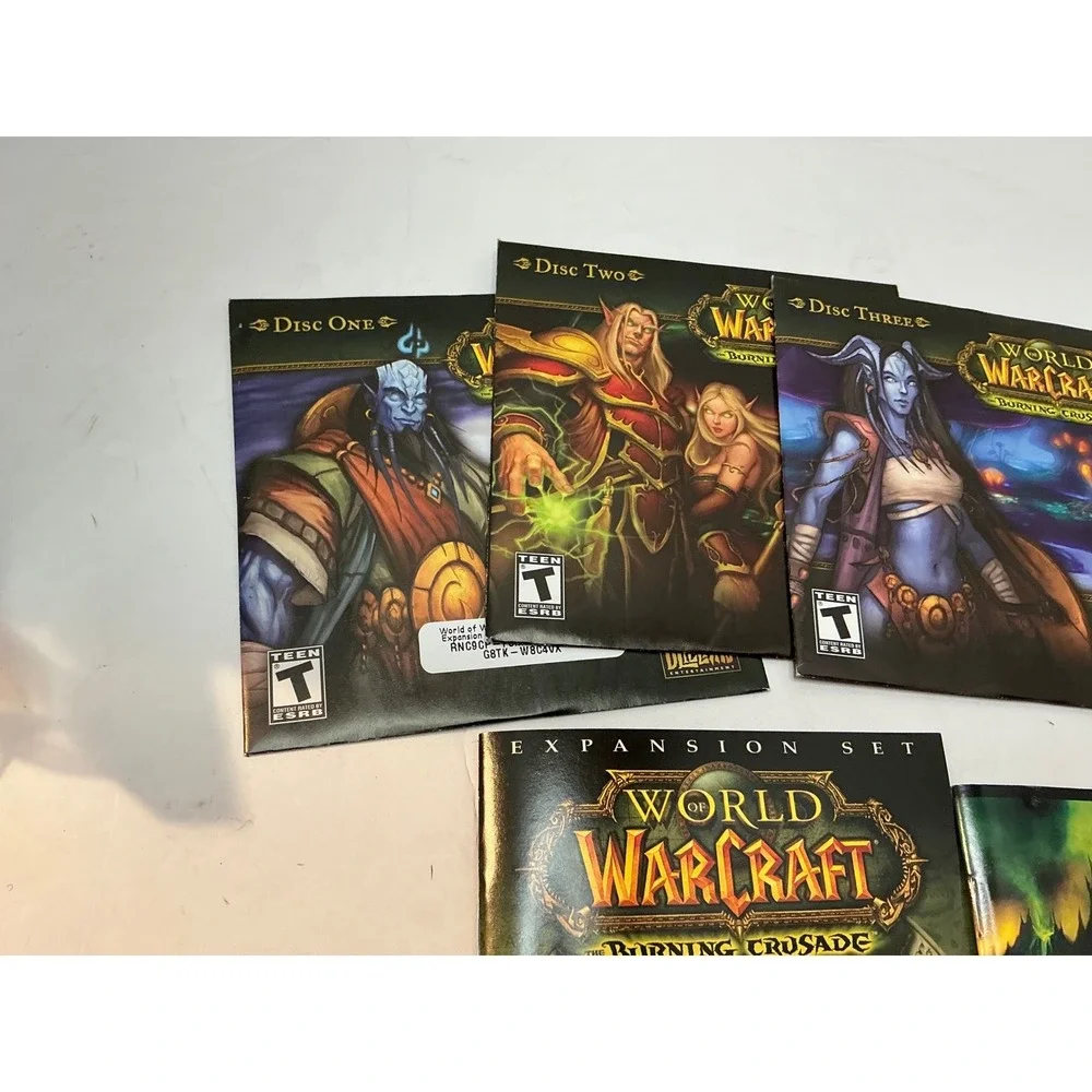 Blizzard World of Warcraft Burning Crusade PC Big Box Game Lot‎ Vintage 2000s
