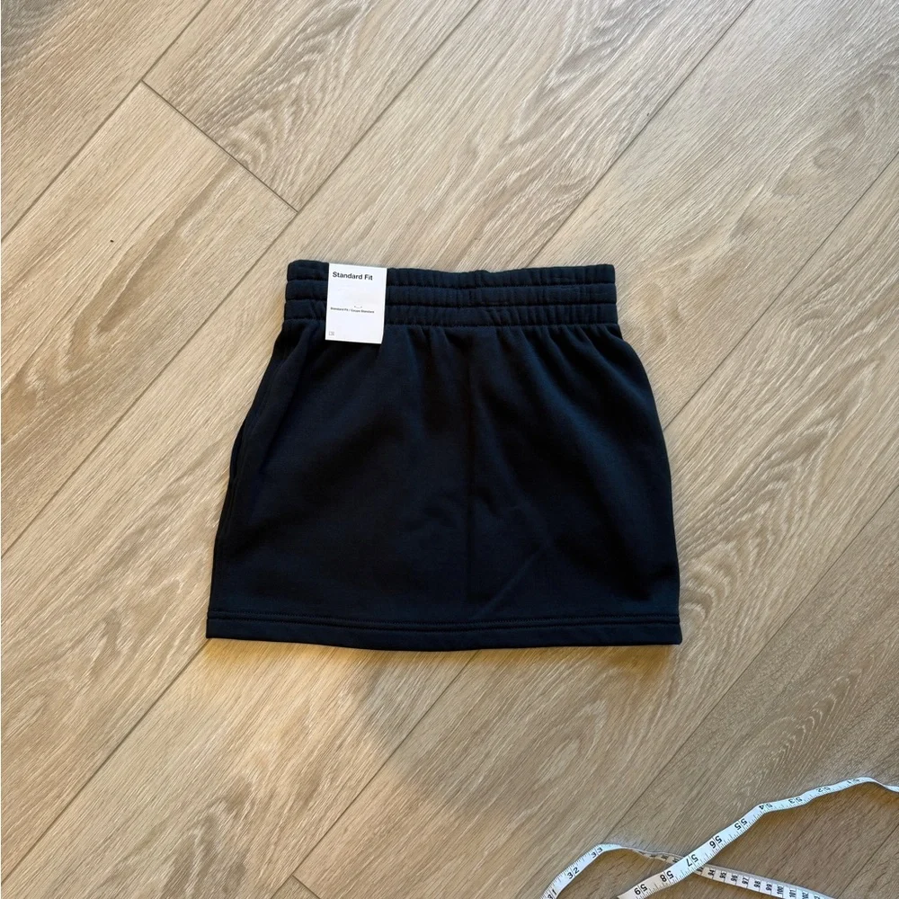 Nike Kids Girl’s Small Black Fleece Sportswear Skirt Athleisure Activewear NWT