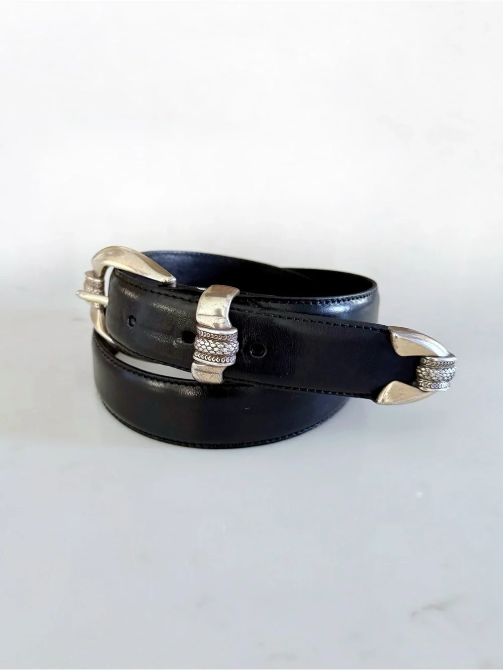 Fossil black leather