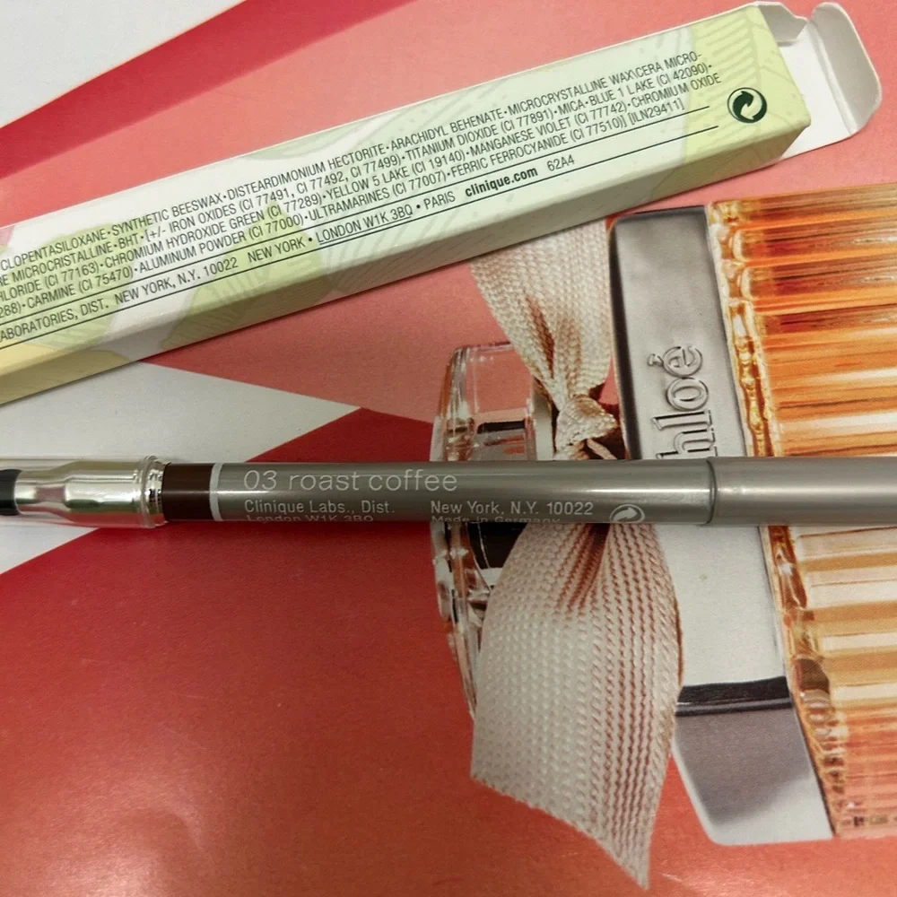 Clinique Quickliner For Eyes Eyeliner w/ Smudger Full Size 03 roast coffee