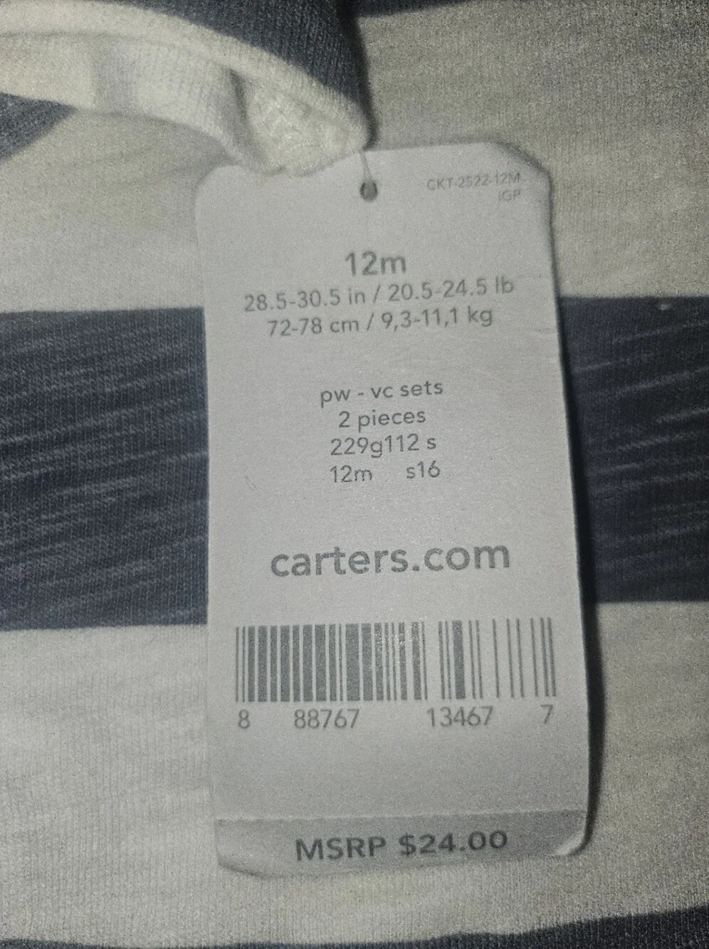Carters horizontal collar