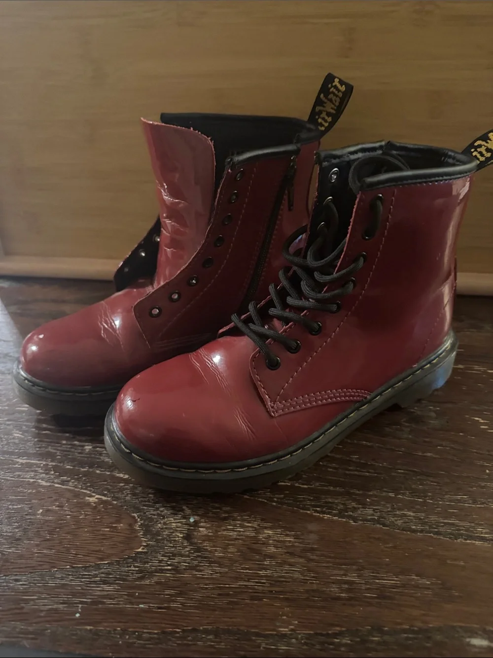 Burgundy Dr. Martens Junior
