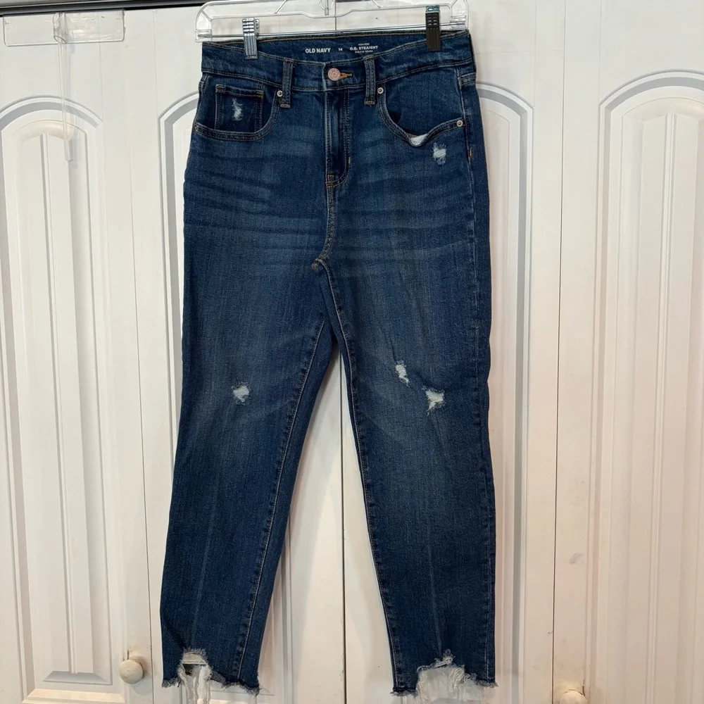 Old Navy High Rise O.G. Straight‎ Leg Jeans Size 14