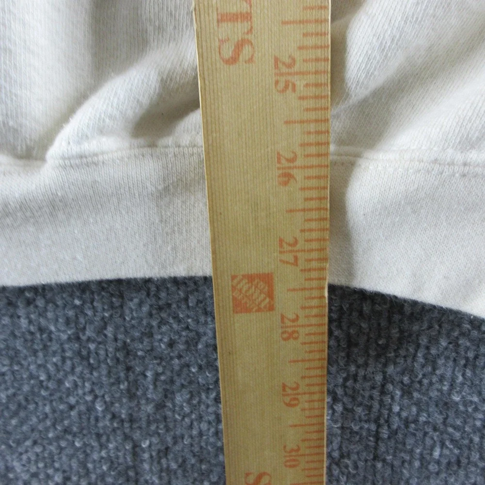 VINTAGE Polo Ralph Lauren Sweatshirt Mens XL White Fleece Crew Neck Pullover 90s