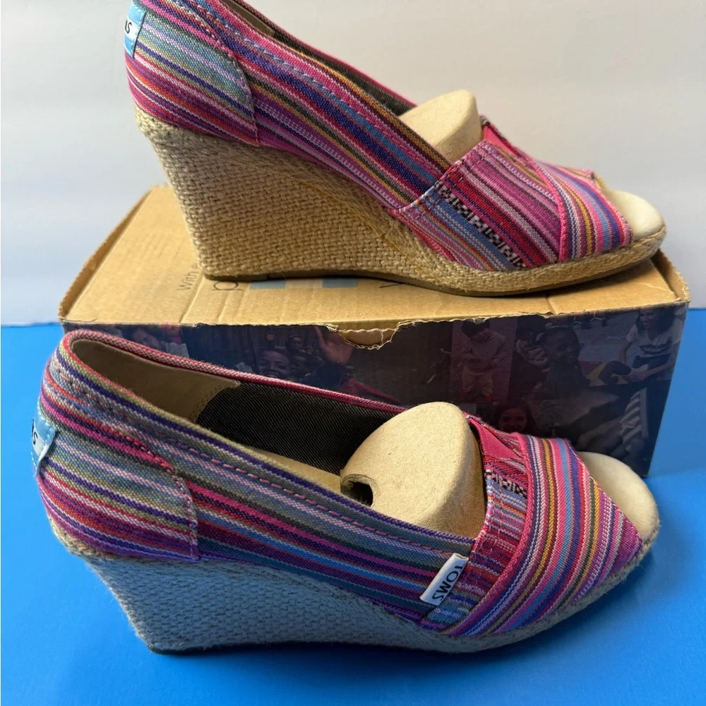 Toms‎ Multicolor Striped Espadrilles