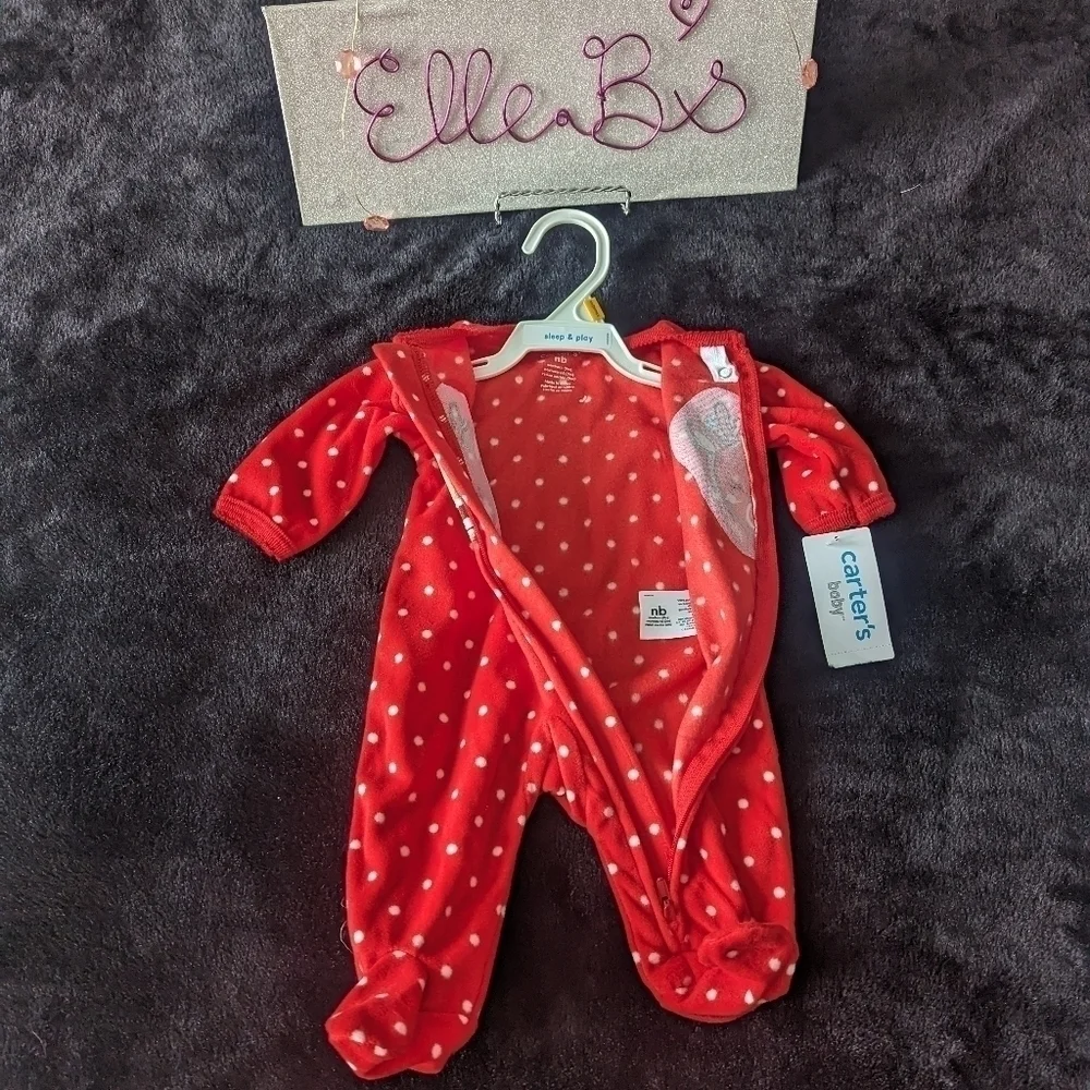 Christmas Fleece Onesie NB