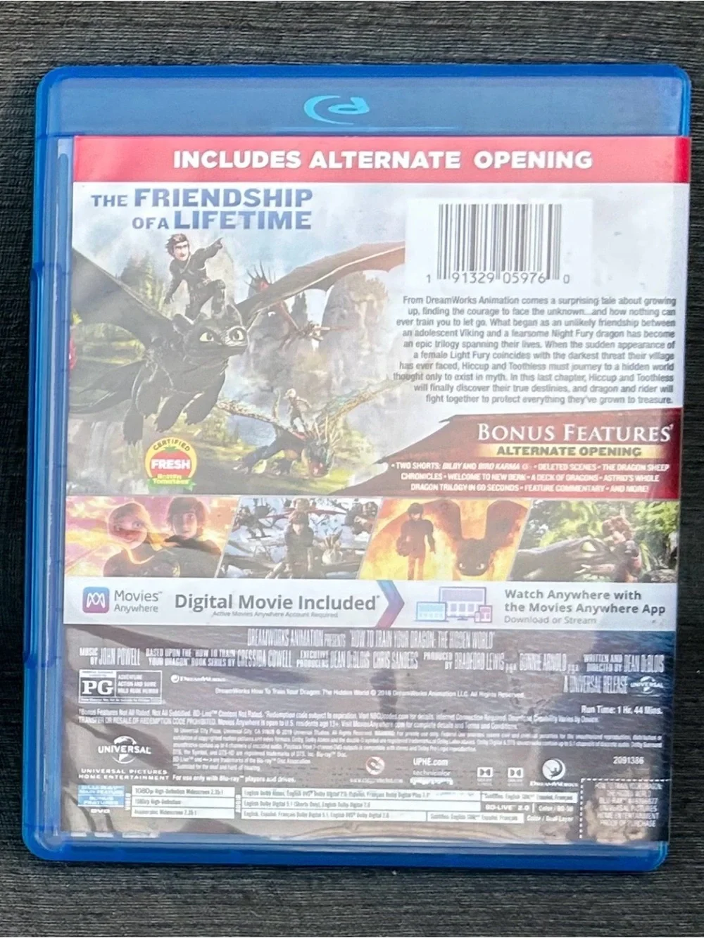Dreamworks blu ray