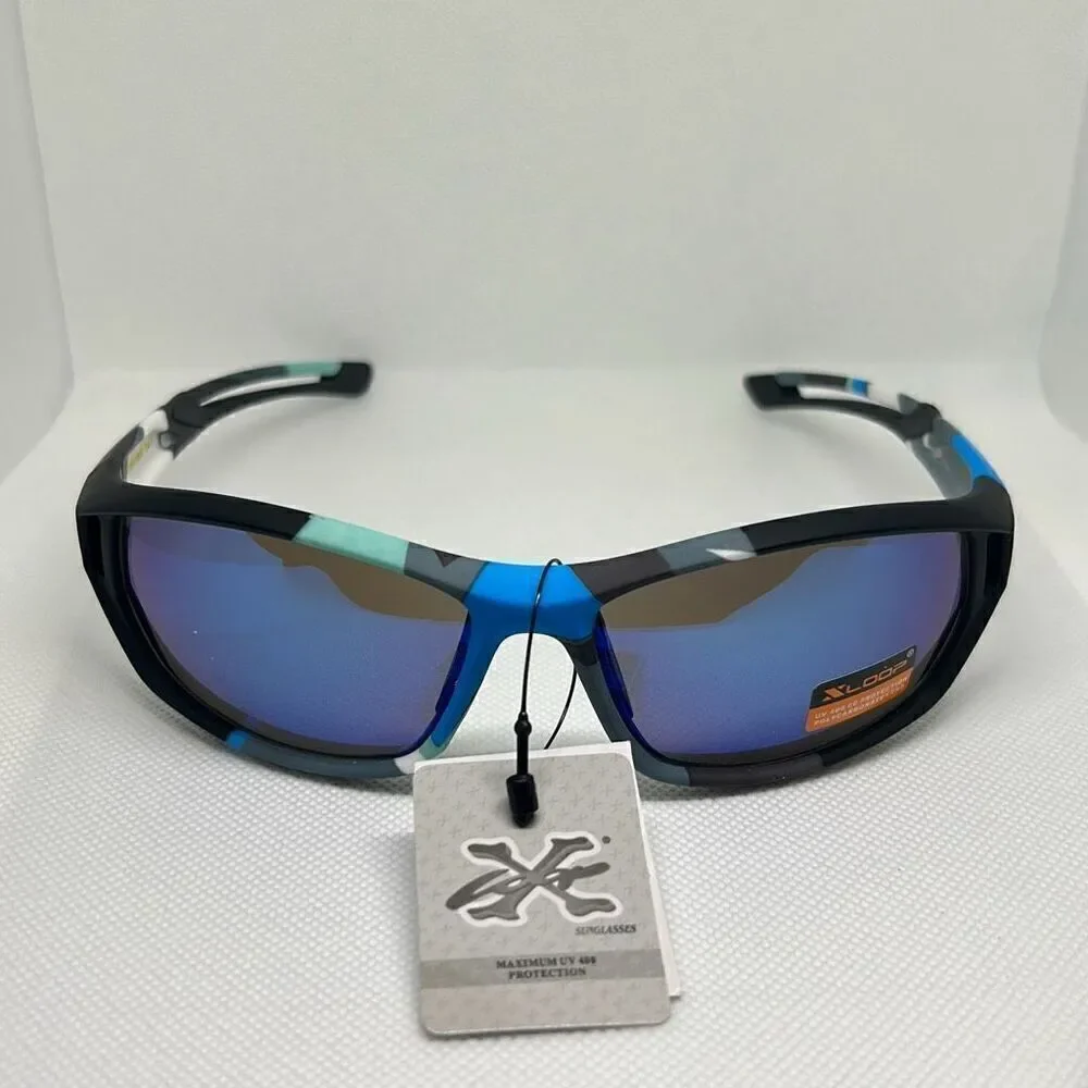 X-Loop Camouflage Mirrored Mens Sunglasses