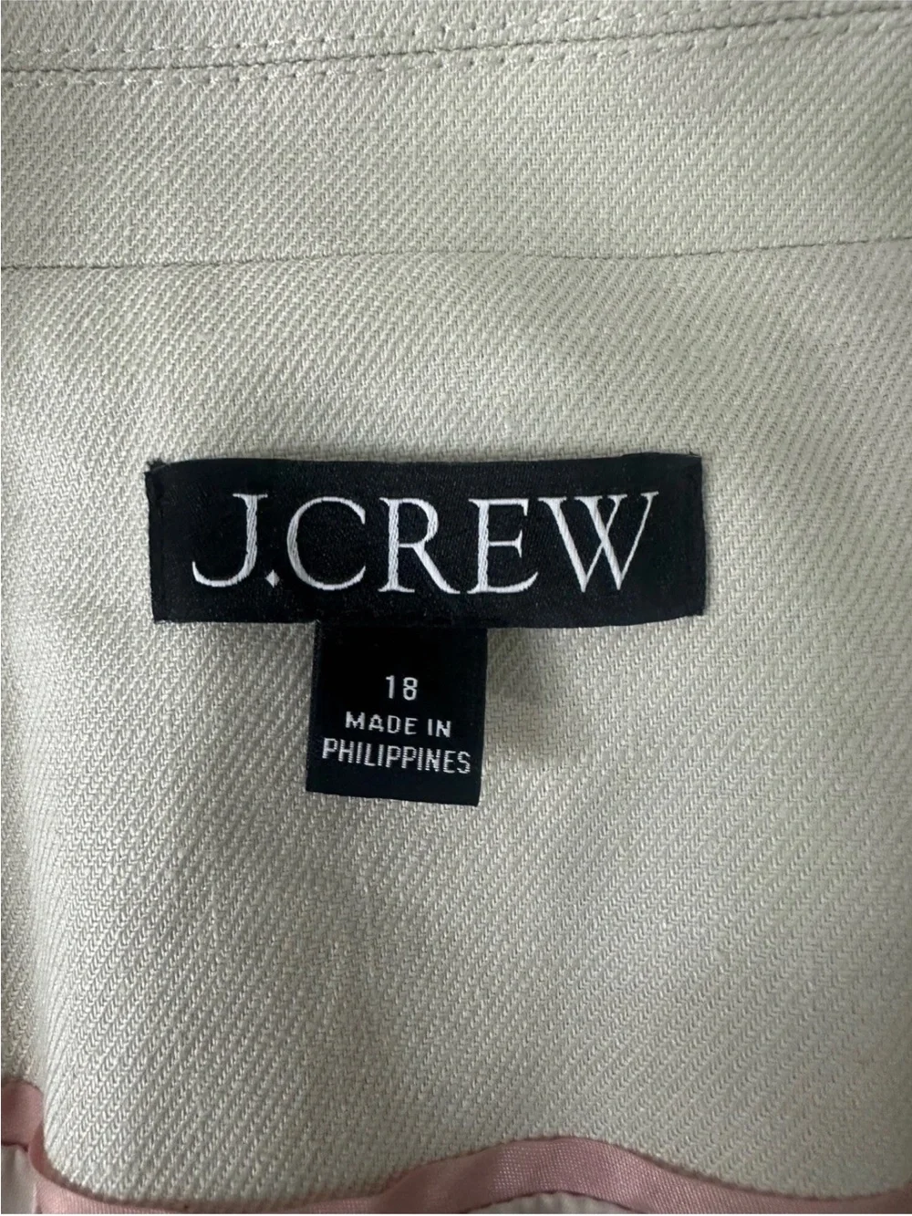 J. Crew measurements approx
