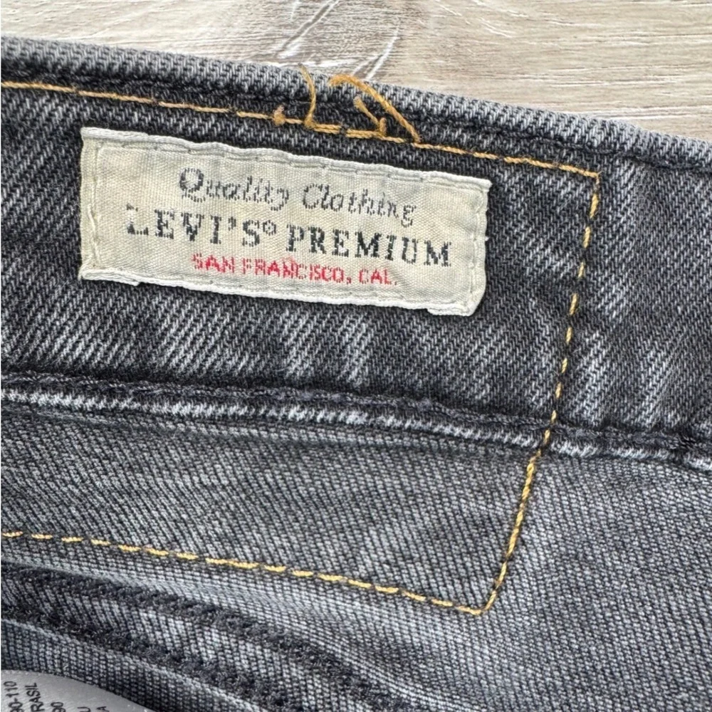 Levis tapered washed length