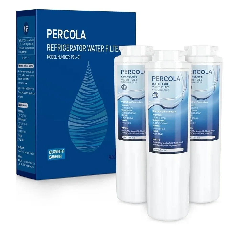 Percola Refrigerator Water Filter PCL-01, replacement for Kenmore 9084 3pk‎