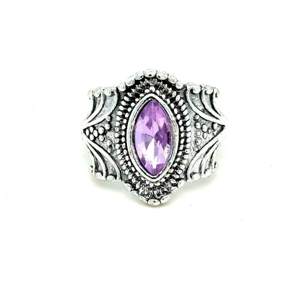 Marquis‎ Purple Stone Ring