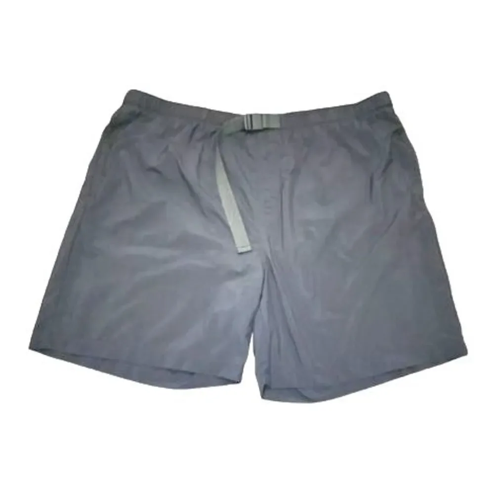 Columbia‎ Dark Gray Nylon Adjustable Waist Swim Trunks Size XXL