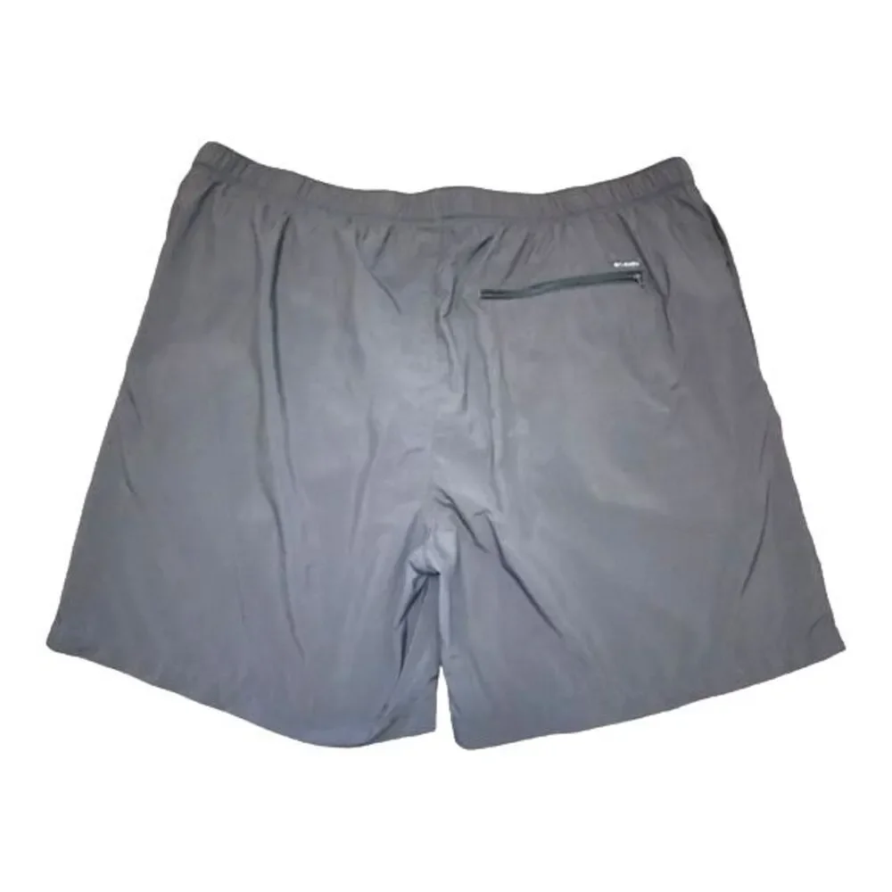 Columbia‎ Dark Gray Nylon Adjustable Waist Swim Trunks Size XXL