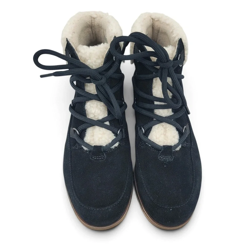 Sorel black suede