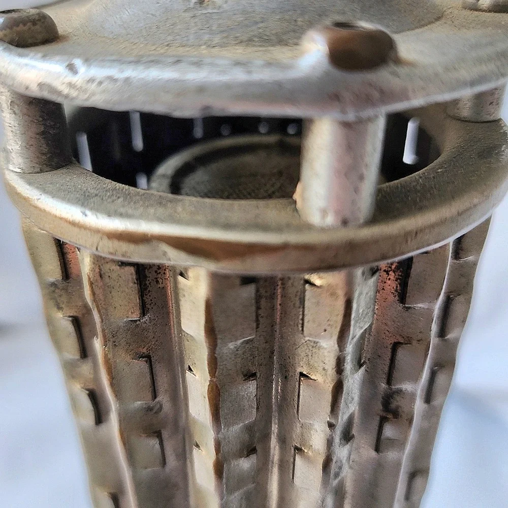 Miners Flame Safety Lamp Antique Wolf Safety Co Pittsburg Bureau Of Mines Rare‎