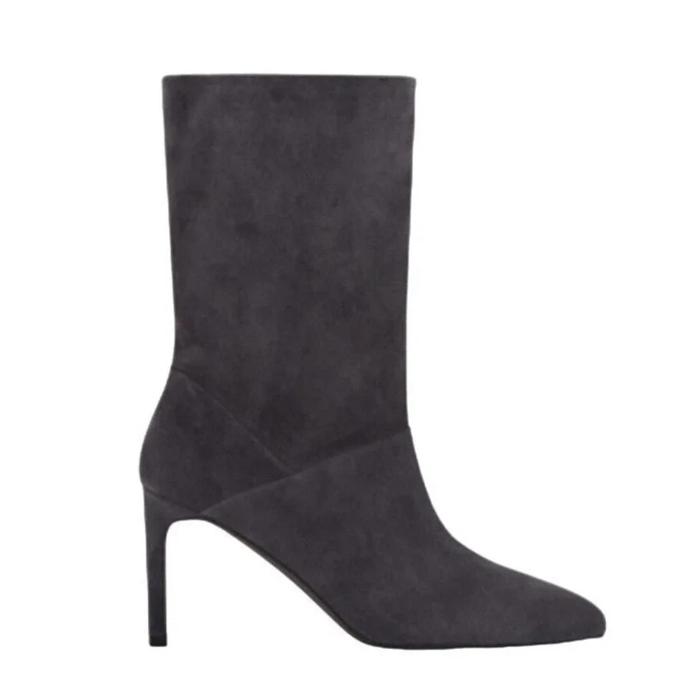 AllSaints Orlana Pointed‎ Toe Boot in Black Suede Women's Size 7 New Without Box