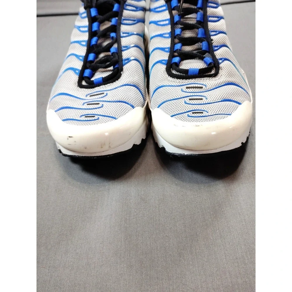 Nike Air Max Plus GS 7Y/WM 8.5 Grey Royal Blue CD0609‑019 Running Sneaker Shoes*
