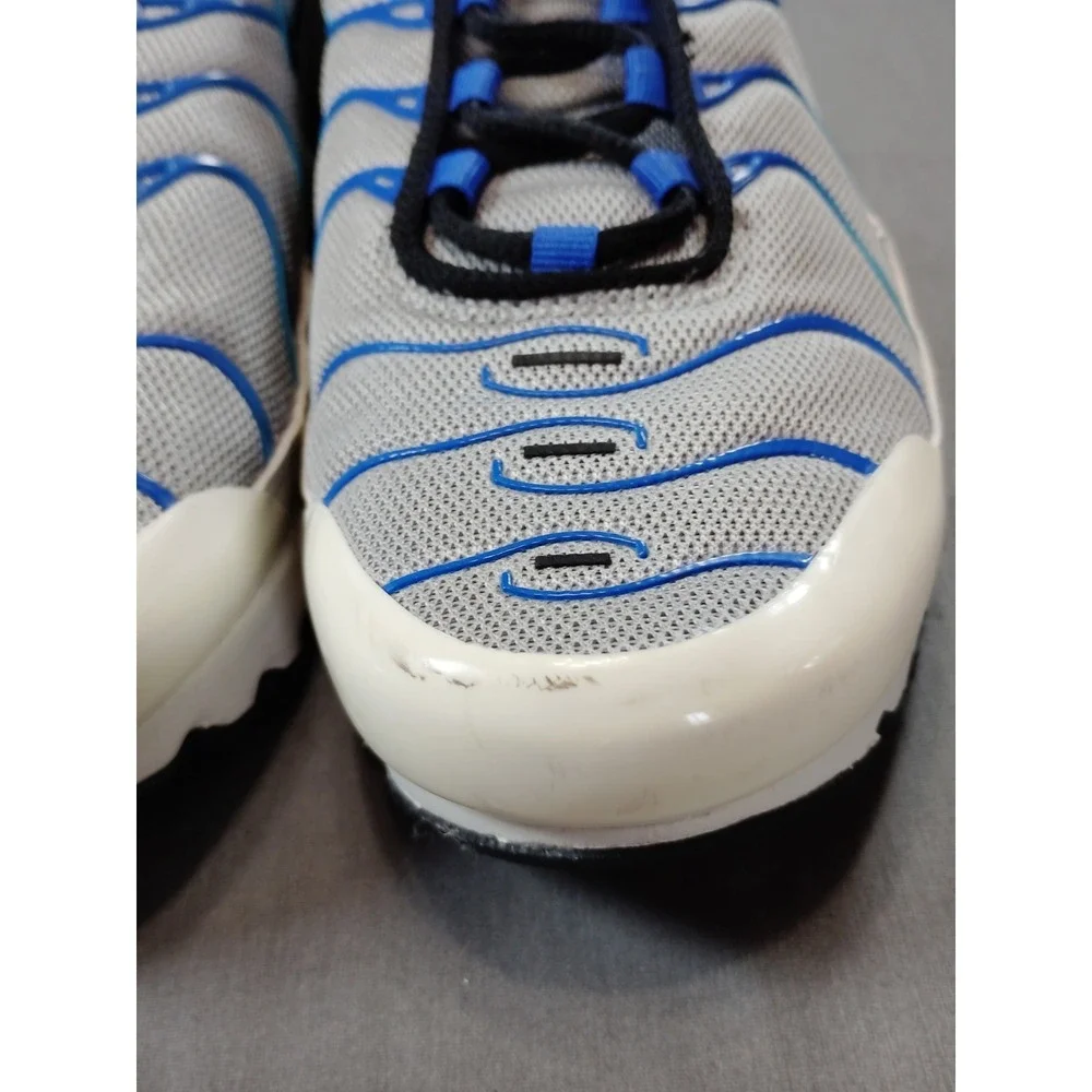 Nike Air Max Plus GS 7Y/WM 8.5 Grey Royal Blue CD0609‑019 Running Sneaker Shoes*