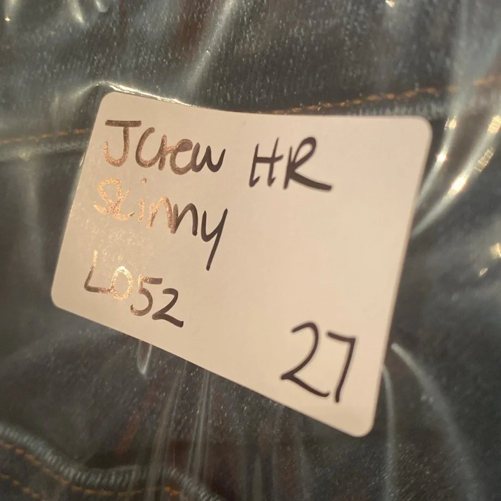 J Crew High Rise Skinny Jeans Size 27