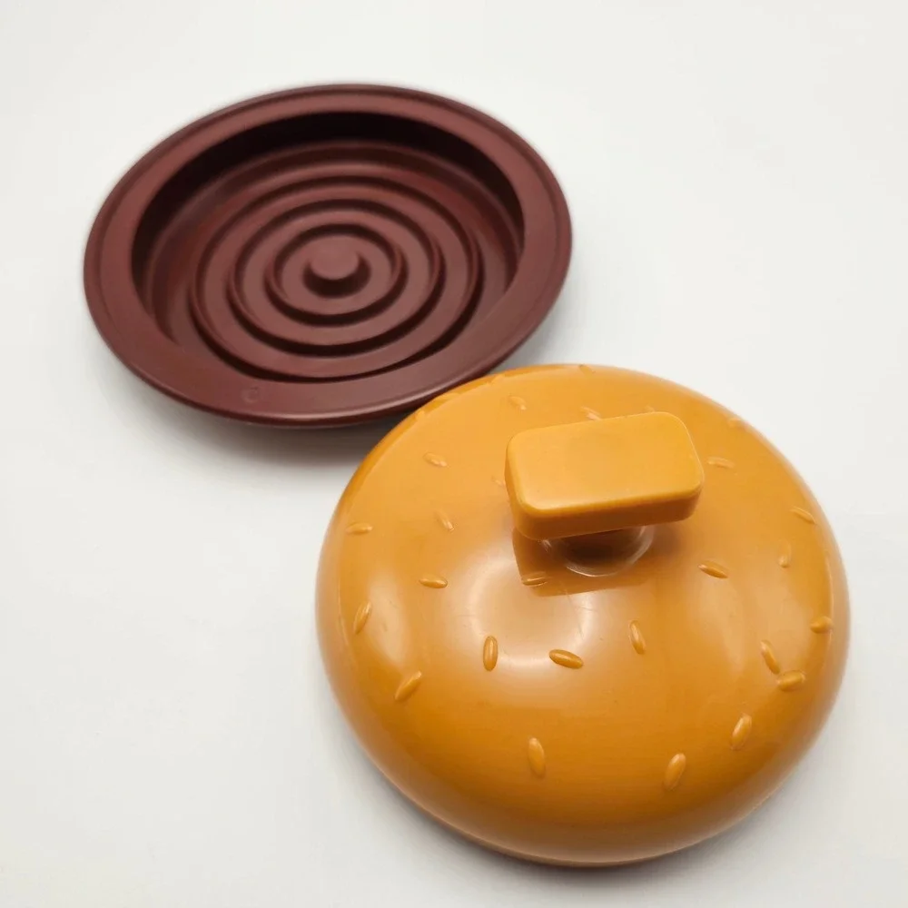 Charcoal Companion Burger Butter Dish Cover Lid Base 2005‎ Kitchenware