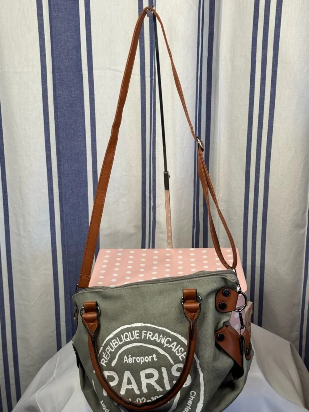 Paris Republique gray canvas