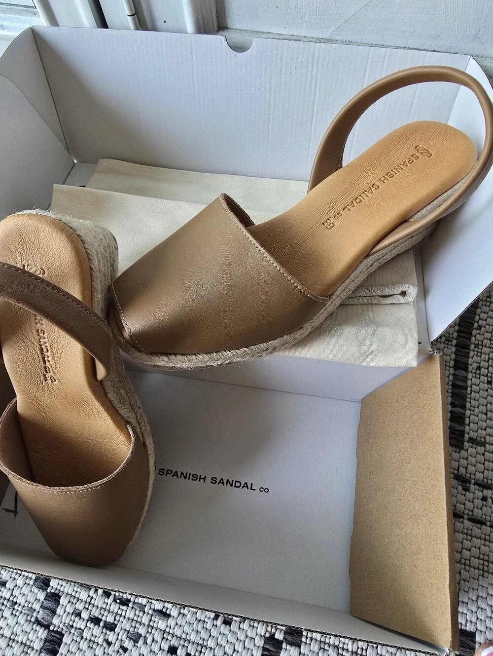 N/A tan espadrille