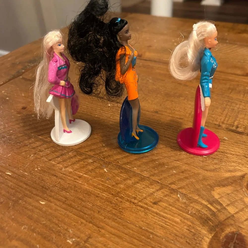 Bundle of 1994 Barbie McDonalds Happy Meals figurines as is