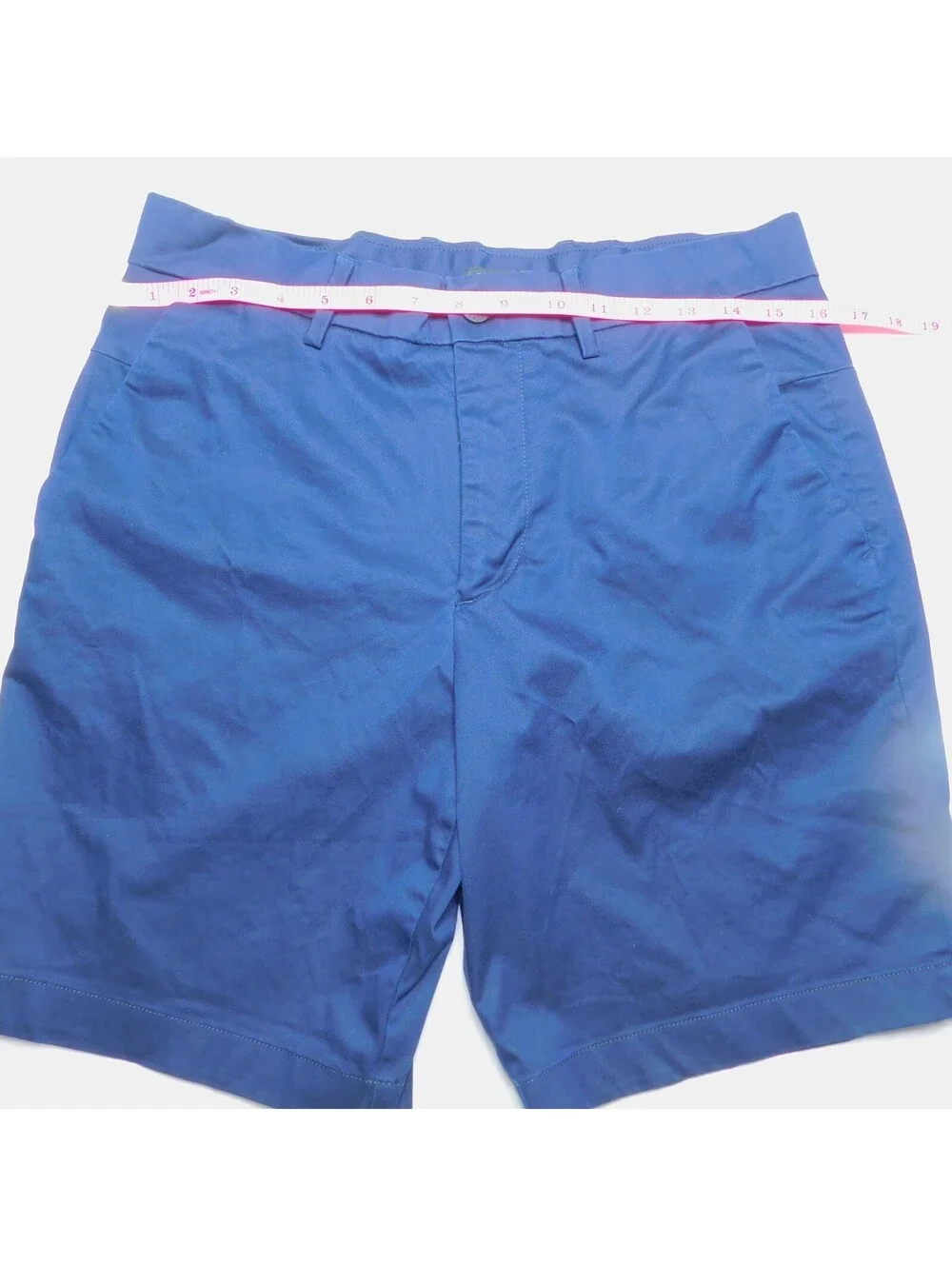 Banana Republic Aiden Short Mens 31 Navy Blue Chino Cotton Blend Casual Golf