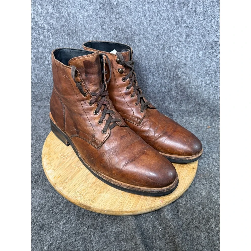 Thursday Boot Company President Brown Leather Lace Up Boots Mens 13 18031 781