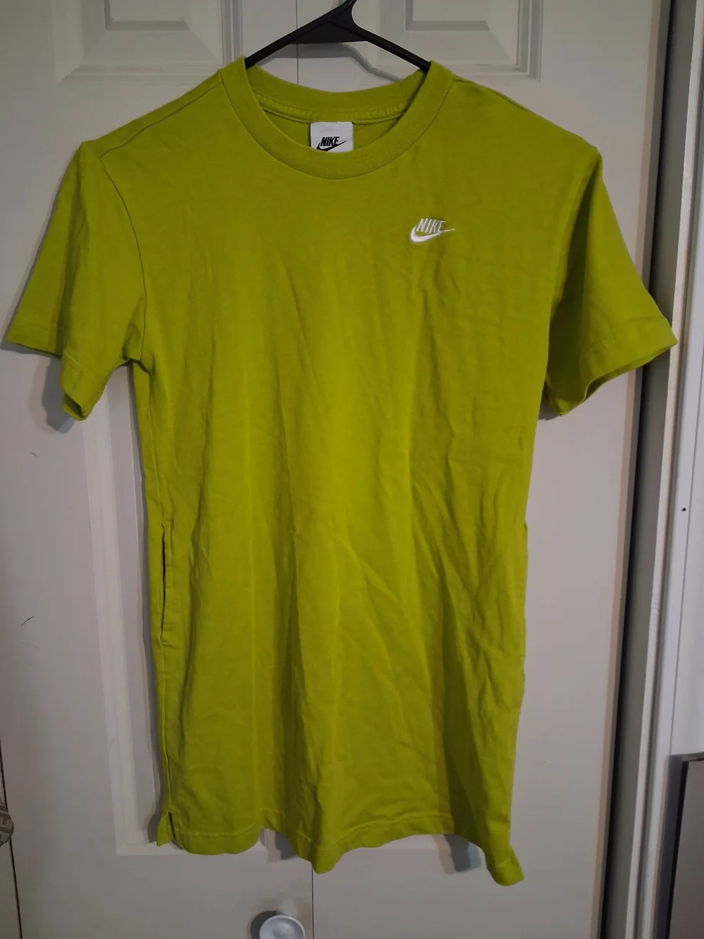 Nike Kids Lime Green Short Sleeve Logo Tee