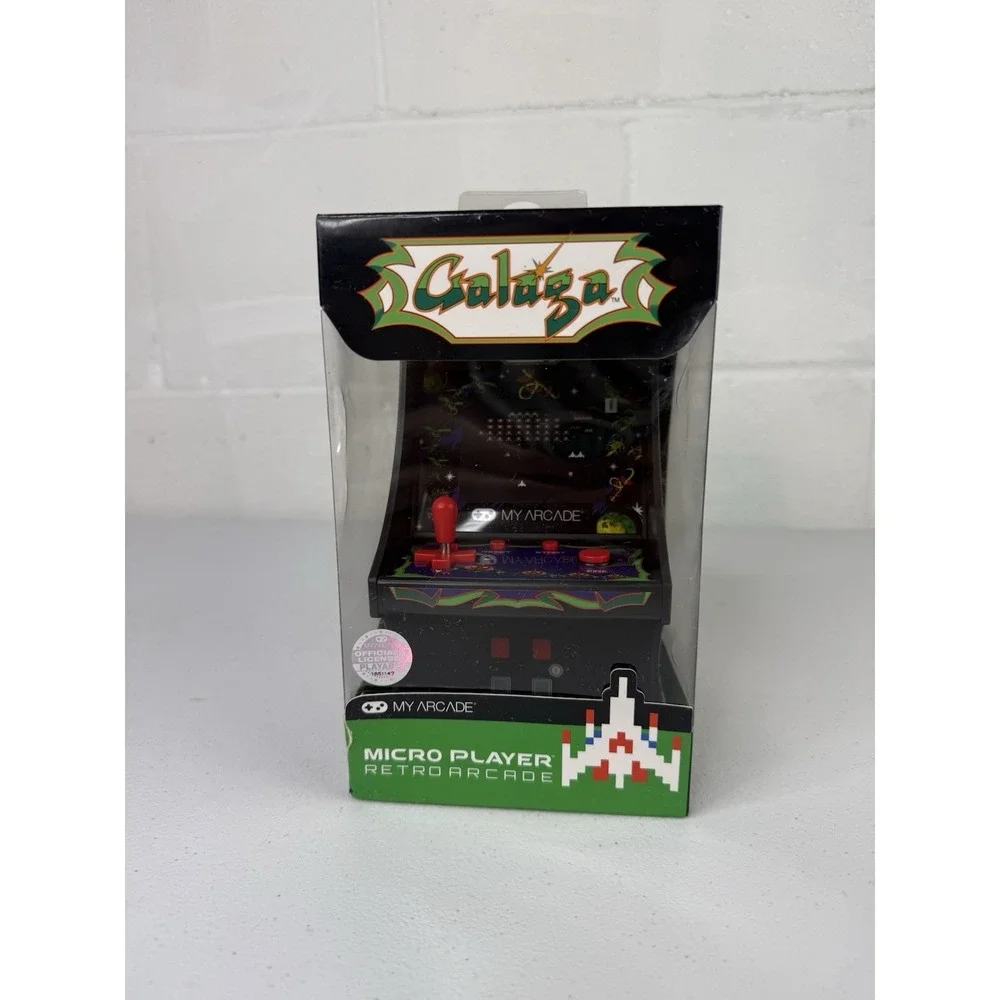 New MY ARCADE GALAGA VIDEO GAME Micro Player Retro Arcade Machine