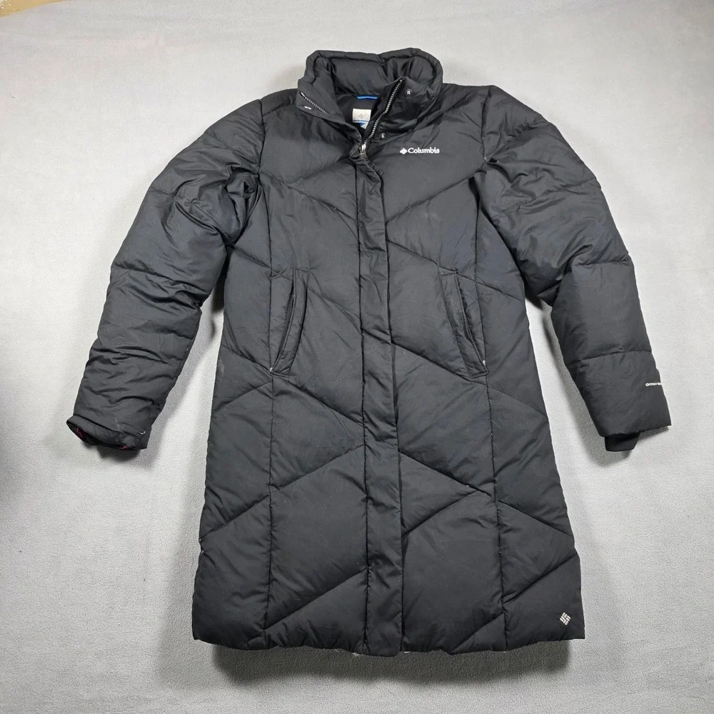 Columbia Puffer Girls Large Black Puffer Parka SG 5479 Solid