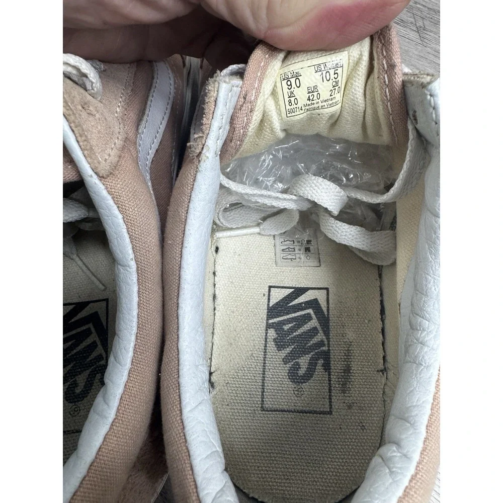Vans Old Skool Low top Rose Suede Canvas Skate Shoes Mens 9 Womens 10.5