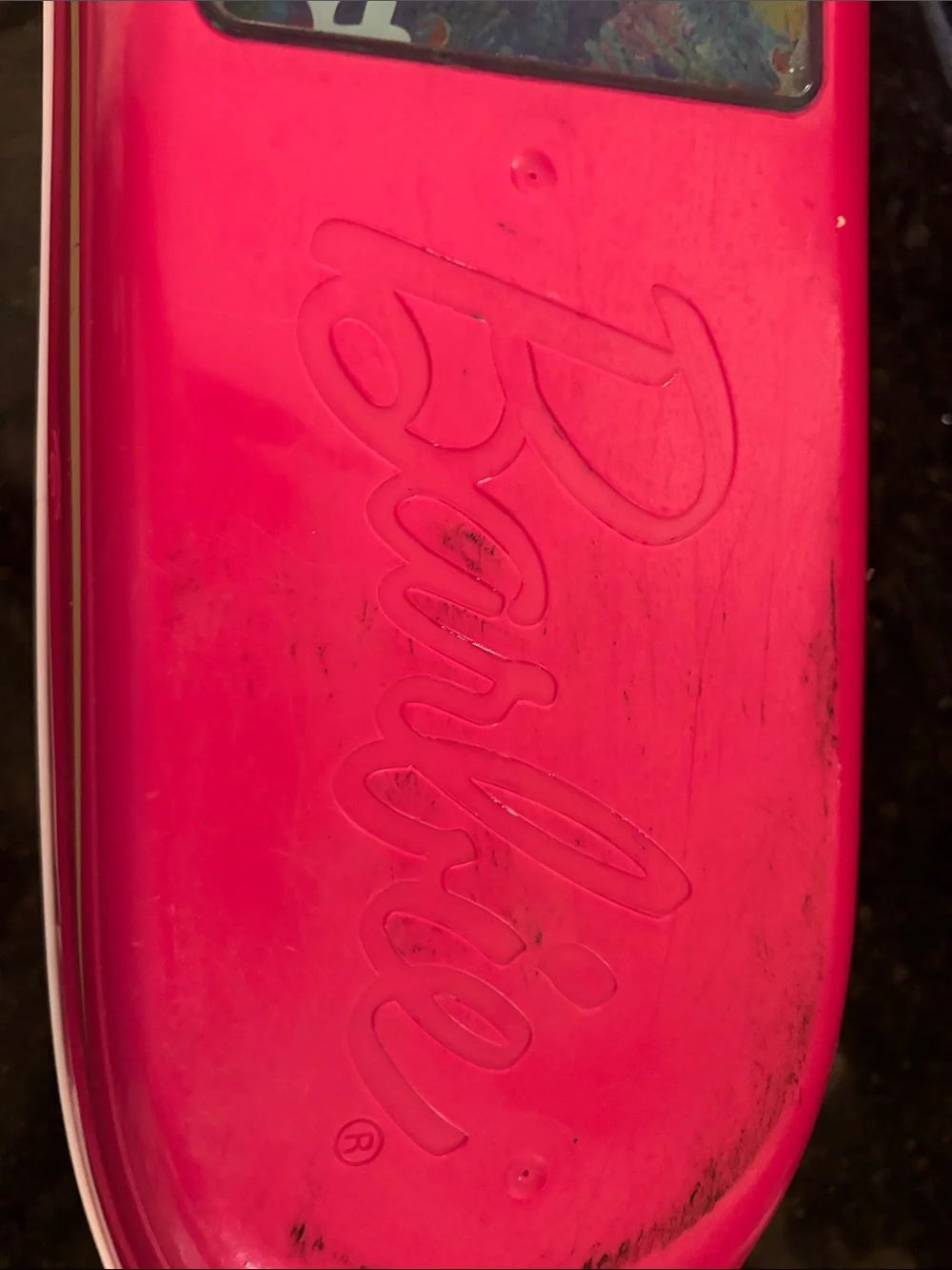 Barbie branded speedboat
