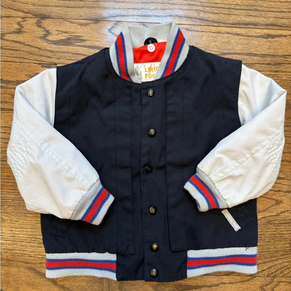 London Fog vintage kids bomber jacket, size 3-4