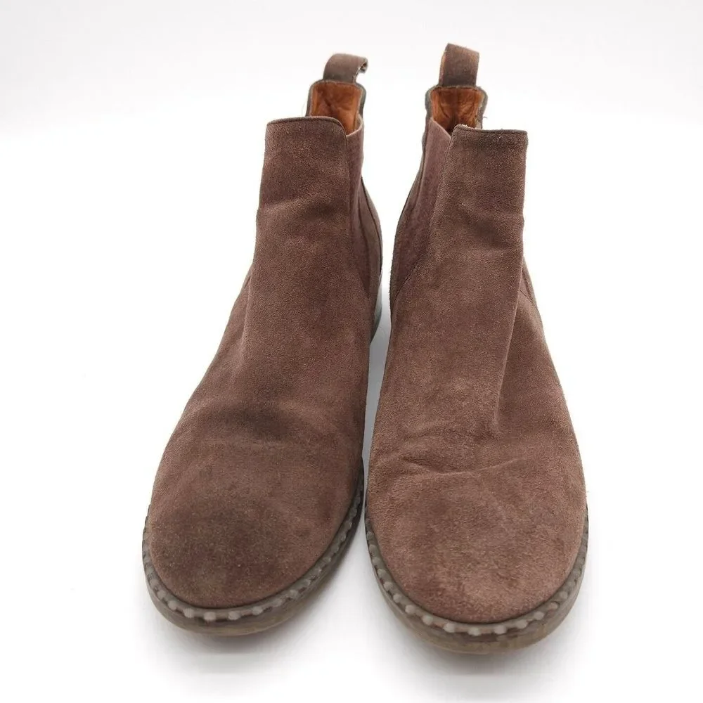 Kenneth Cole (Womens 10 M)‎ Gentle Souls Suede Chelsea Ankle Pull On Boots Brown