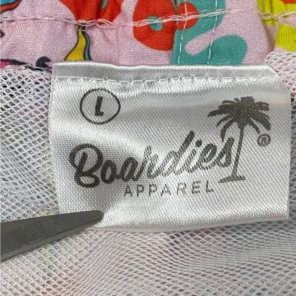 BOARDIES / Tropical Pineapple Scubba Print Swim Trunks Size L