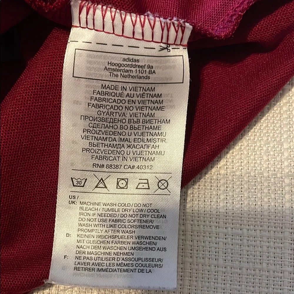 adidas large red